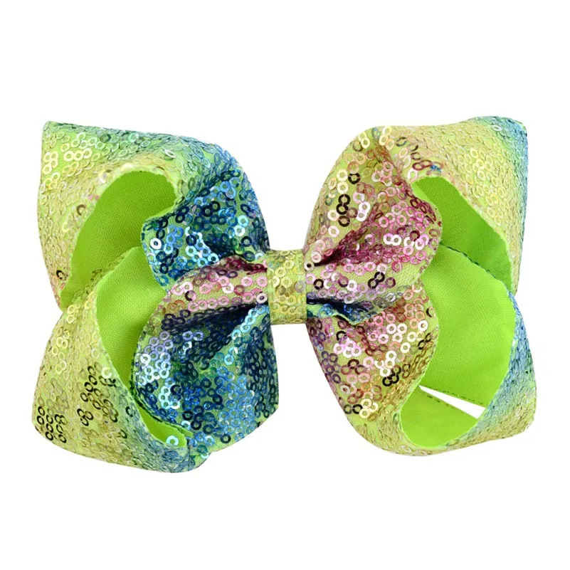 6 дюймов Cheer Bows аксессуары для волос девочек красочные блестящие банты заколки