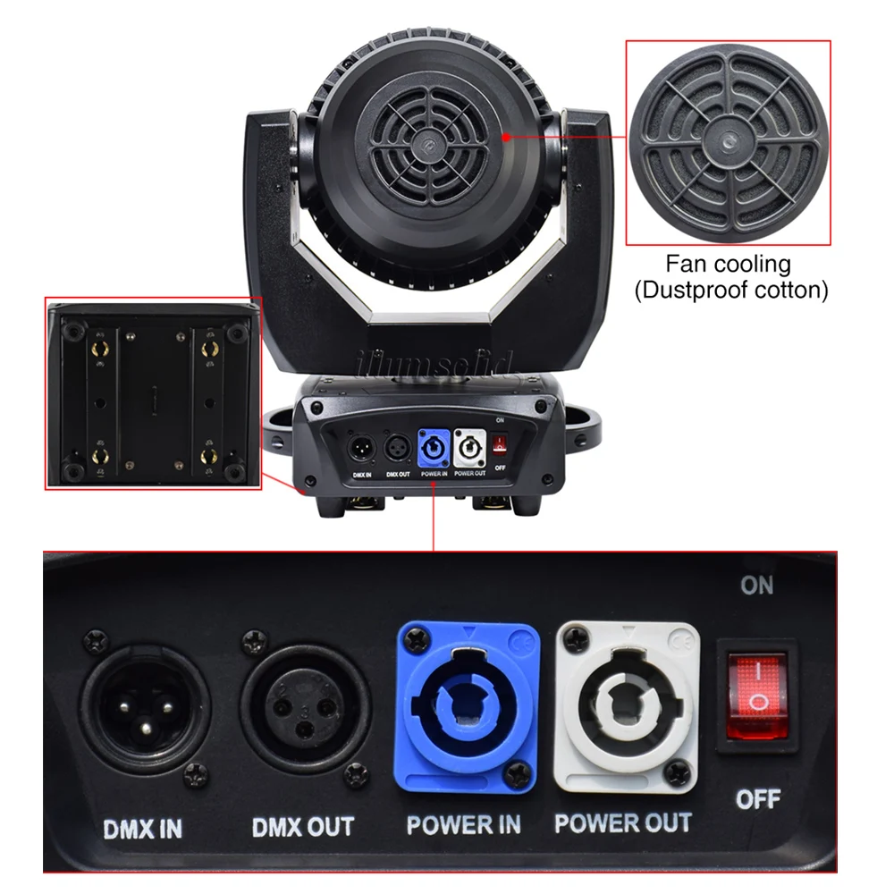 19x15 w zoom cabeza movil led dmx Вращающаяся лампа в стиле диско свет с подсветкой Вечерние