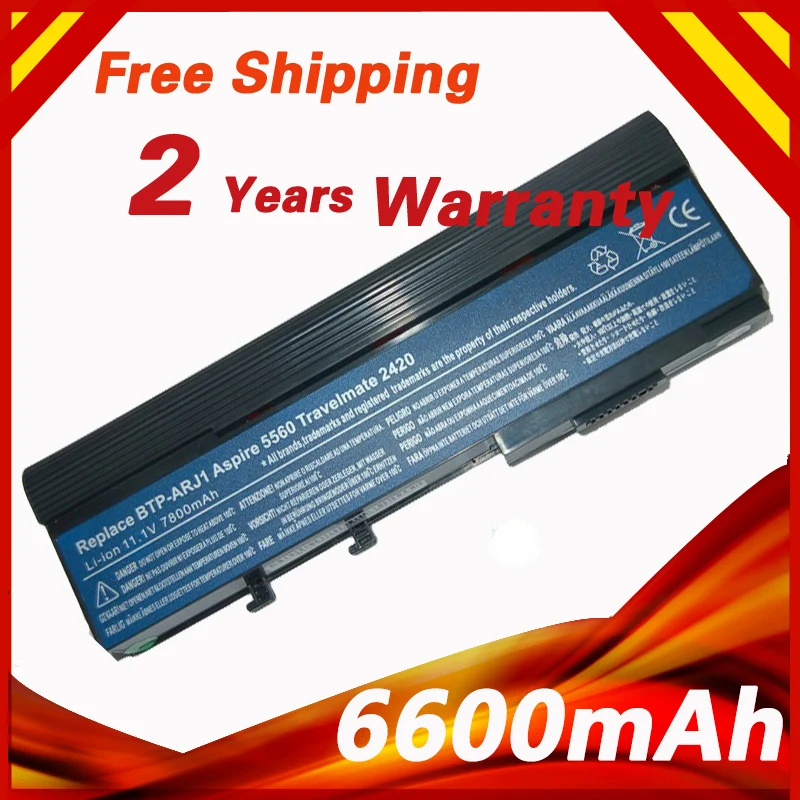 6600 мА/ч Батарея для acer TravelMate 3300 4320 4520 4720 6231 6291 6292 6492 6593 6593G MS2180 TM07B41 4620Z|battery for acer|battery