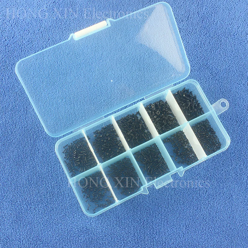 1000 шт./компл. M1 M1.2 M1.4 M1.7 Mix Phillips Micro шурупы плоская головка саморезы электронная
