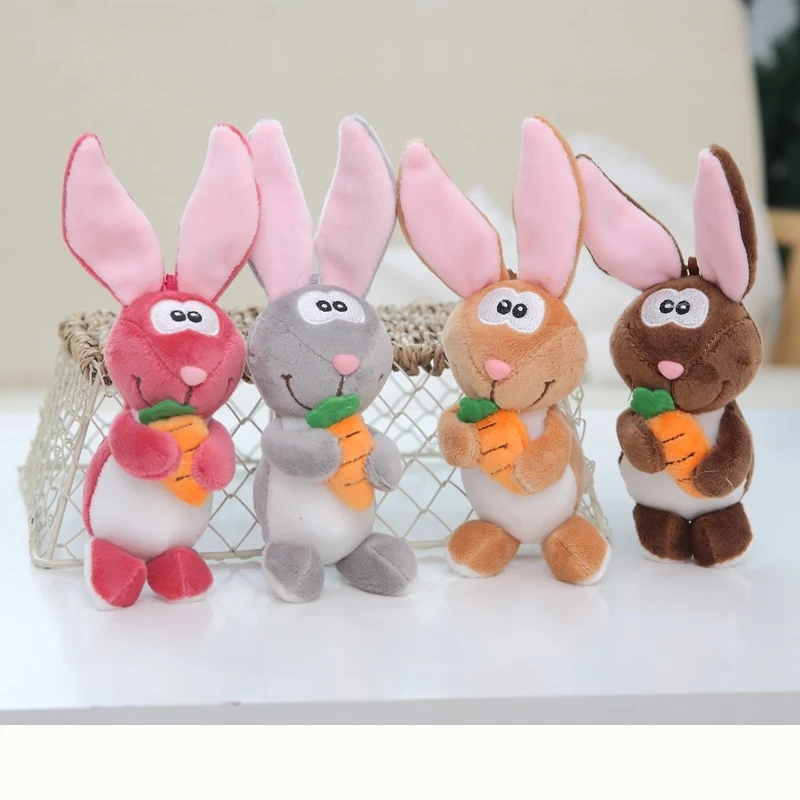 

12 Cm Soft Easter Bunny Carrot Rabbit Plush Toy Placating Toys For Children Or Easter