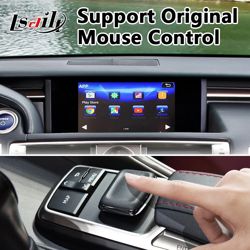 Lsailt Android 7,1 gps навигационный интерфейс для Lexus IS350 управление мышью, авто carplay box для 2013- год 350
