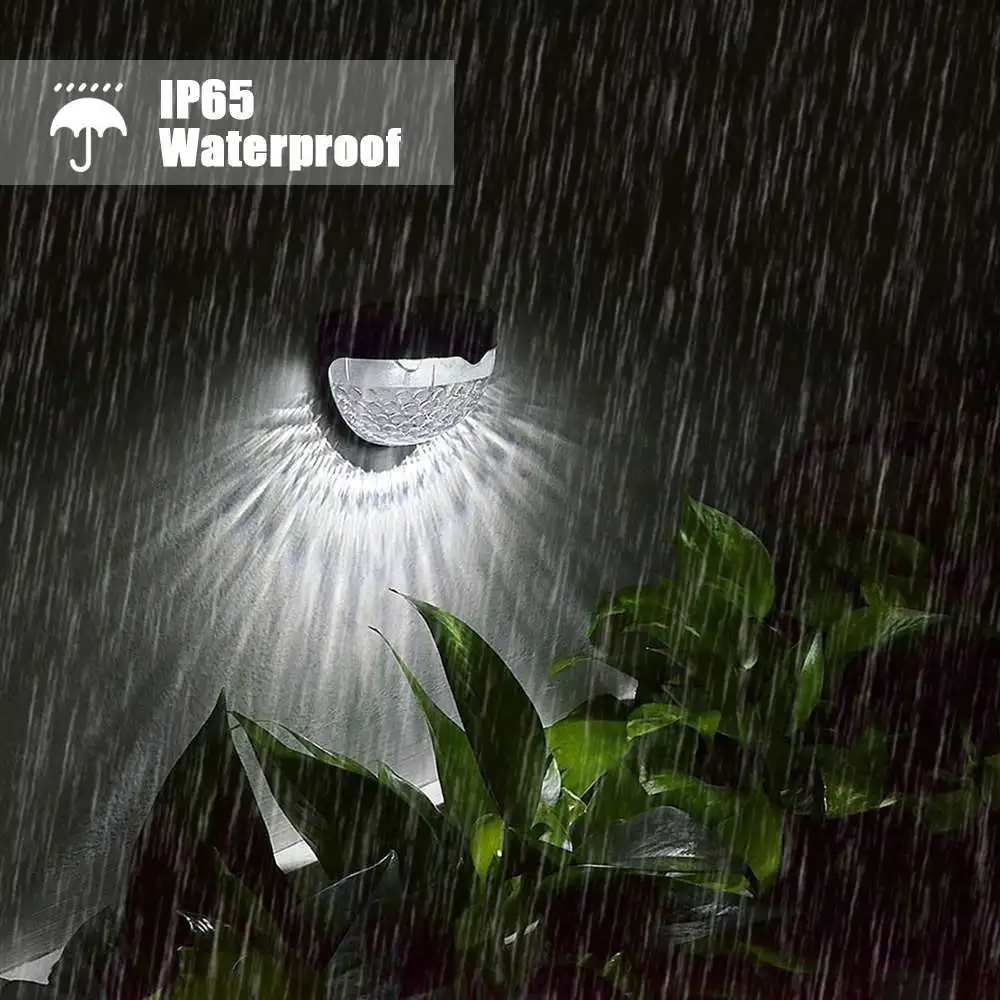 2 шт. 6LED Солнечная лампа водонепроницаемый IP65 Открытый Беспроводной датчик для