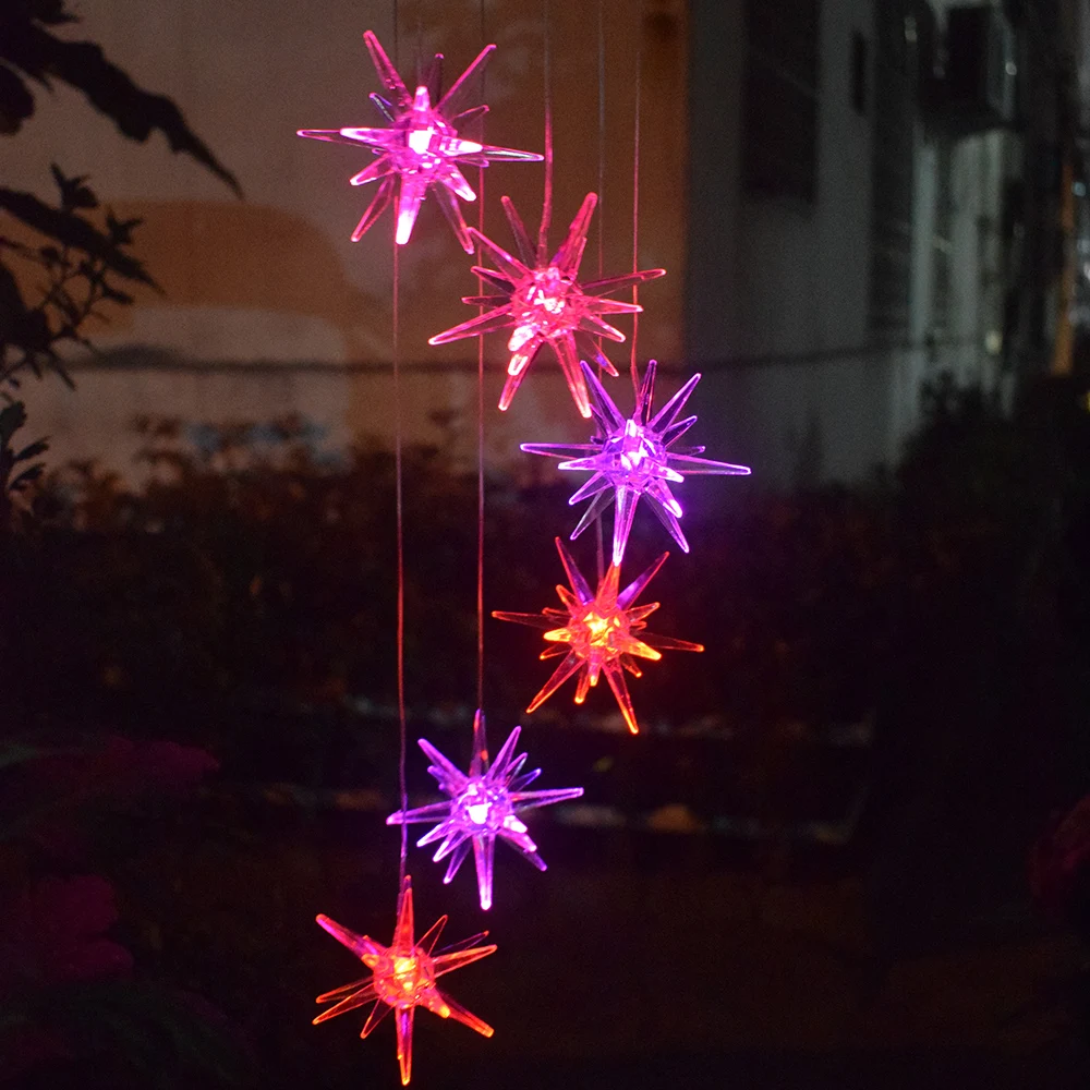 

Outdoor LED Solar Lamp Hummingbirds Dragonfly Wind Chime Home Decor Solar Color-Changing Waterproof IP65 Wind Chime Light