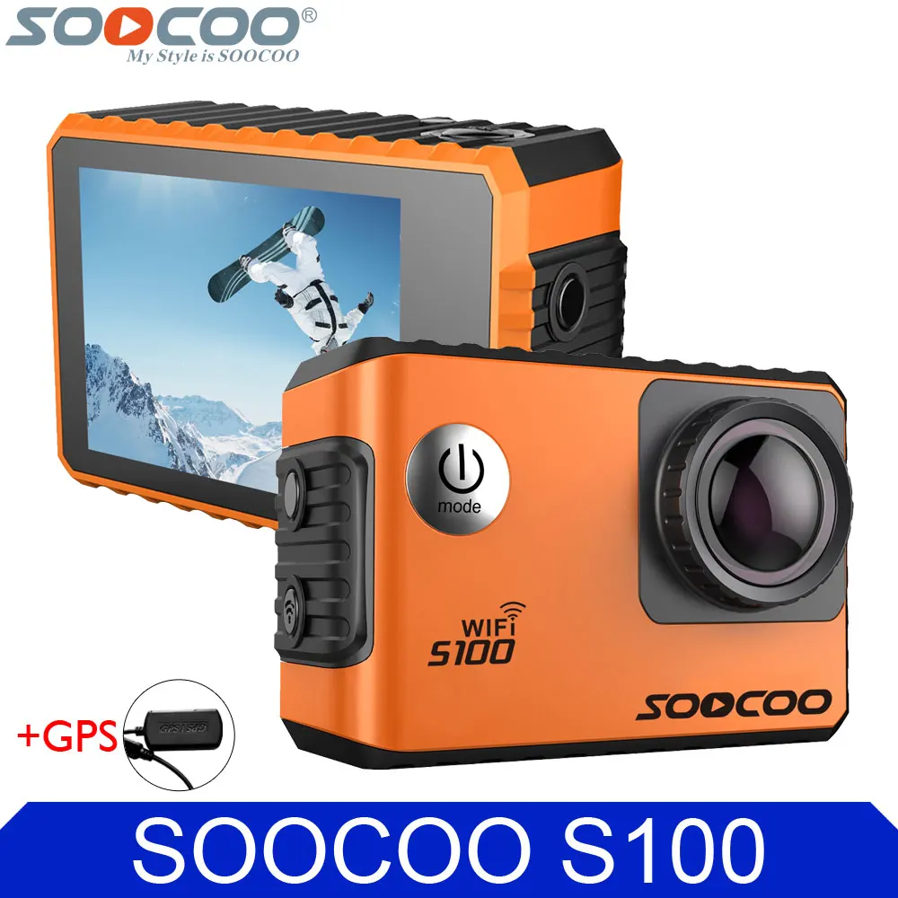 Оригинальный soocoo на S100 4 К Wi-Fi Действие Видео Камера гироскоп стабилизатор 30 м