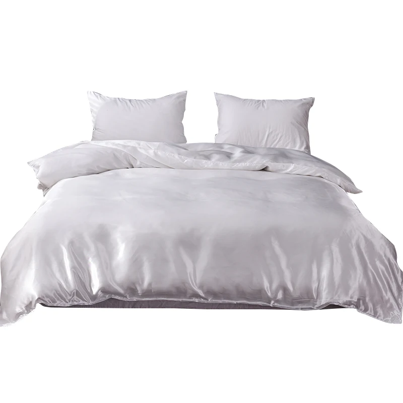 Пододеяльник 1 шт. однотонное покрывало из ледяного шелка для детей и взрослых