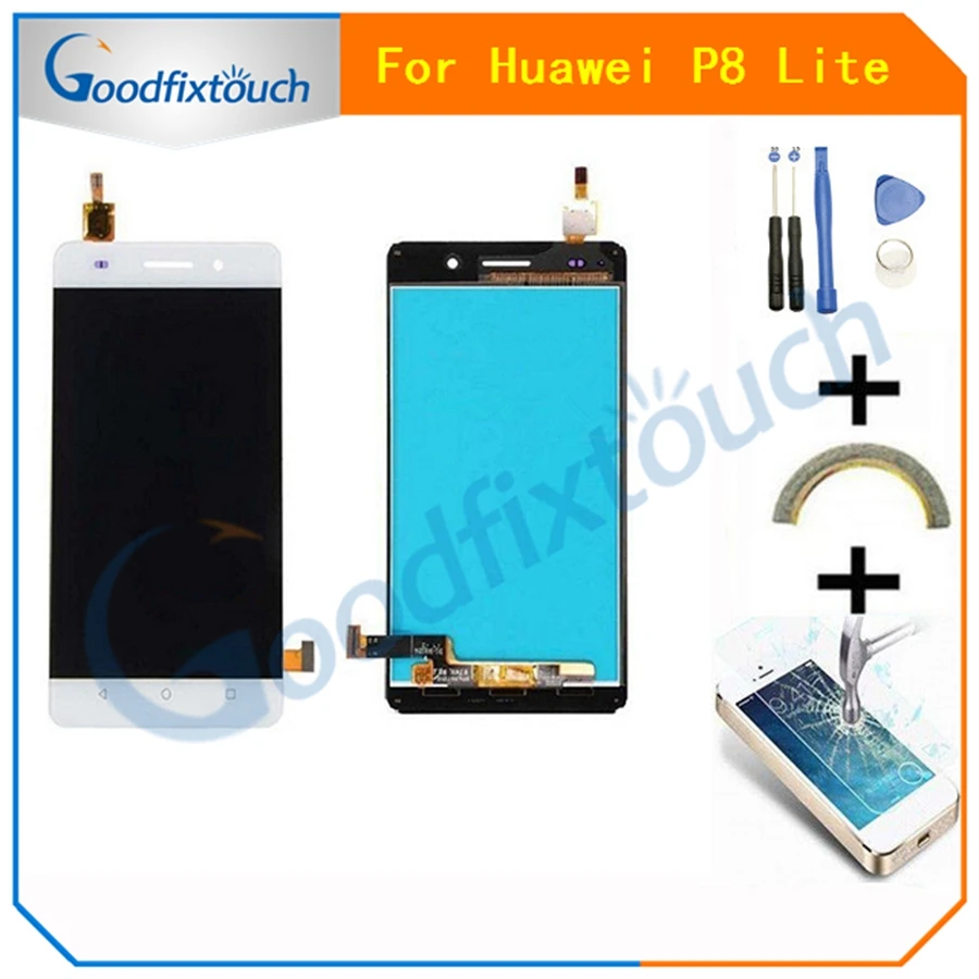 Для Huawei P8 Lite ЖК-дисплей сенсорный экран дигитайзер в сборе Замена для ALE-L04 ALE-L21 5