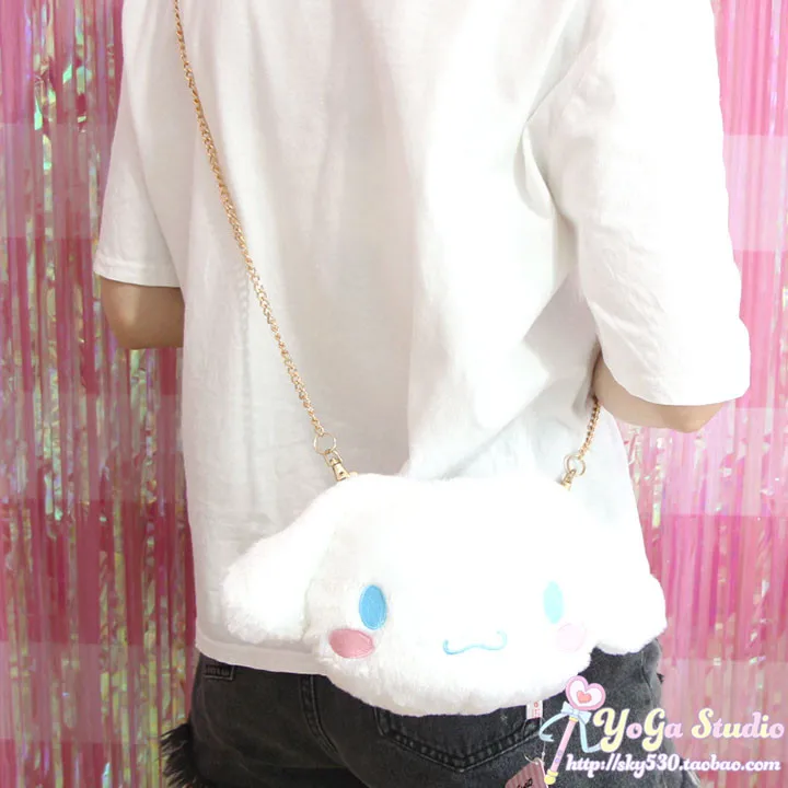 Мультяшная милая плюшевая сумка hello kitty My Melody Cinnamoroll для пудинга собаки, Детская сумка через плечо, сумка кошелек для девочек, подарки