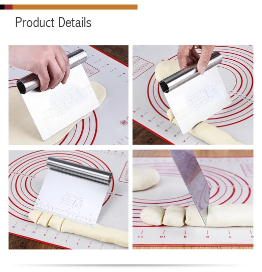 1 шт. скребок для пиццы из нержавеющей стали резак выпечки лопатки теста помадка