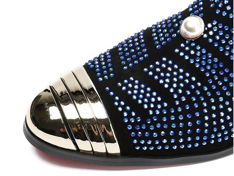 Новинка С шипами в форме одуванчиков кожаные туфли на плоской подошве Стразы