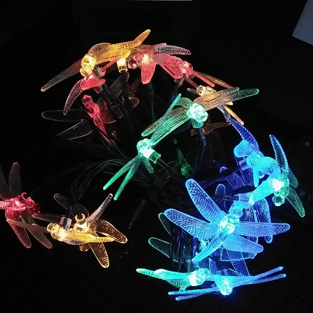 Уличная светодиодная гирлянда на солнечной батарее 5 м 20 светодиодов световая