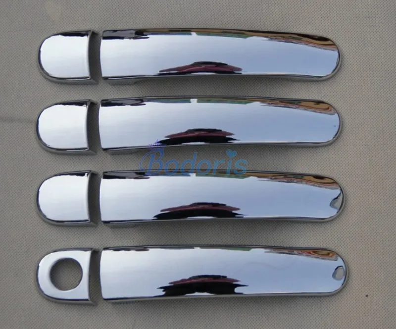 Для Volkswagen VW Tiguan 2009 2010 2011 2012 2013 автомобильный Стайлинг дверная ручка крышка чаши вставка панель аксессуары - Color: 1 key hole