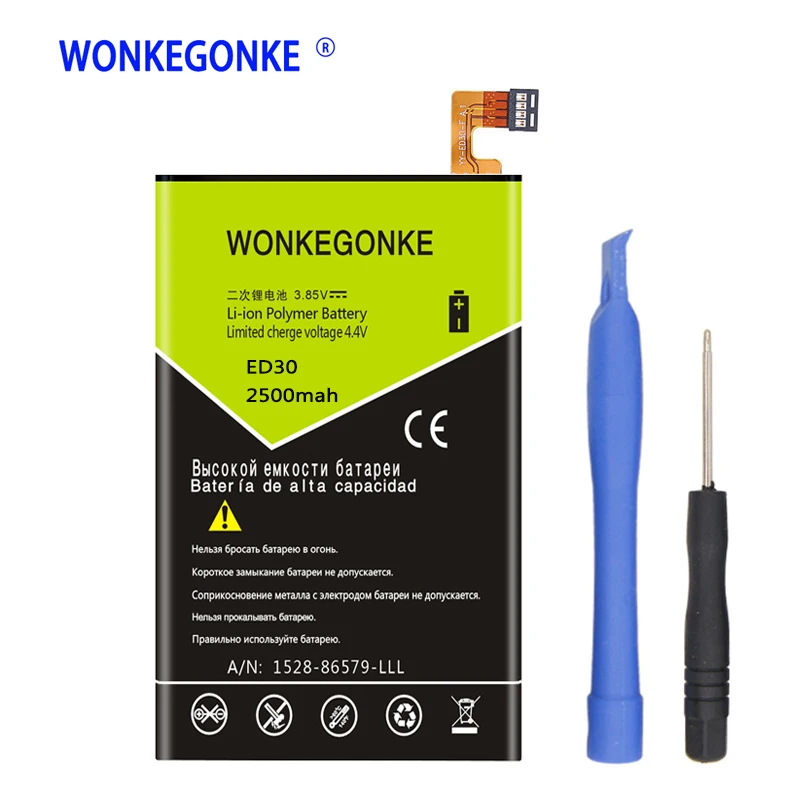 Аккумулятор WONKEGONKE ED30 для Motorola Moto G G2 XT1028 XT1032 XT1033 XT1034|Аккумуляторы мобильных