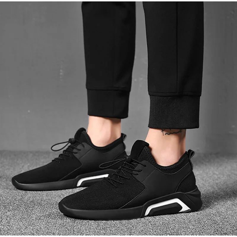 Men Mesh Casual Shoes Lace-Up New 2019 Sneakers Spring Autumn Breathable Fashion Comfortable Male Footwear Zapatillas Hombre | Обувь