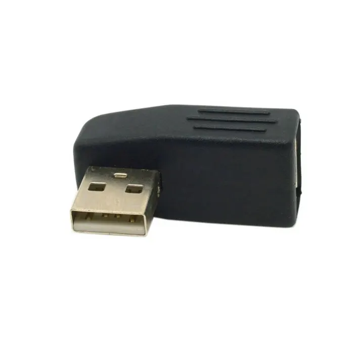 2 шт. удлинитель с углом в левом и правом направлении 90 градусов USB 0 штекер гнездо