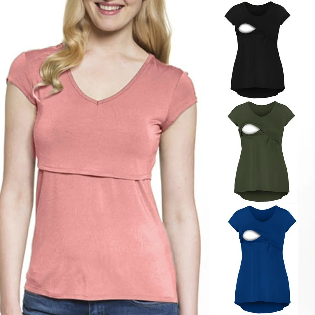 

SAGACE Summer Women Maternity Clothing Elegant Breastfeeding Sleeveless Blouse For Women Summer Breastfeeding Nusring Maternity
