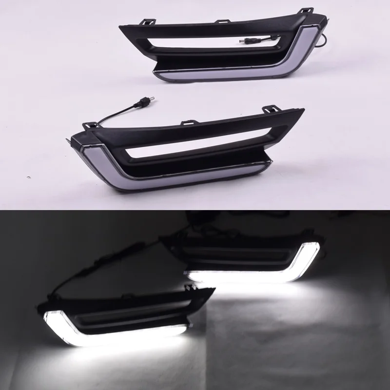 QINYI автомобиля светодиодный дневные ходовые огни для Honda CR-V таможенный приходной