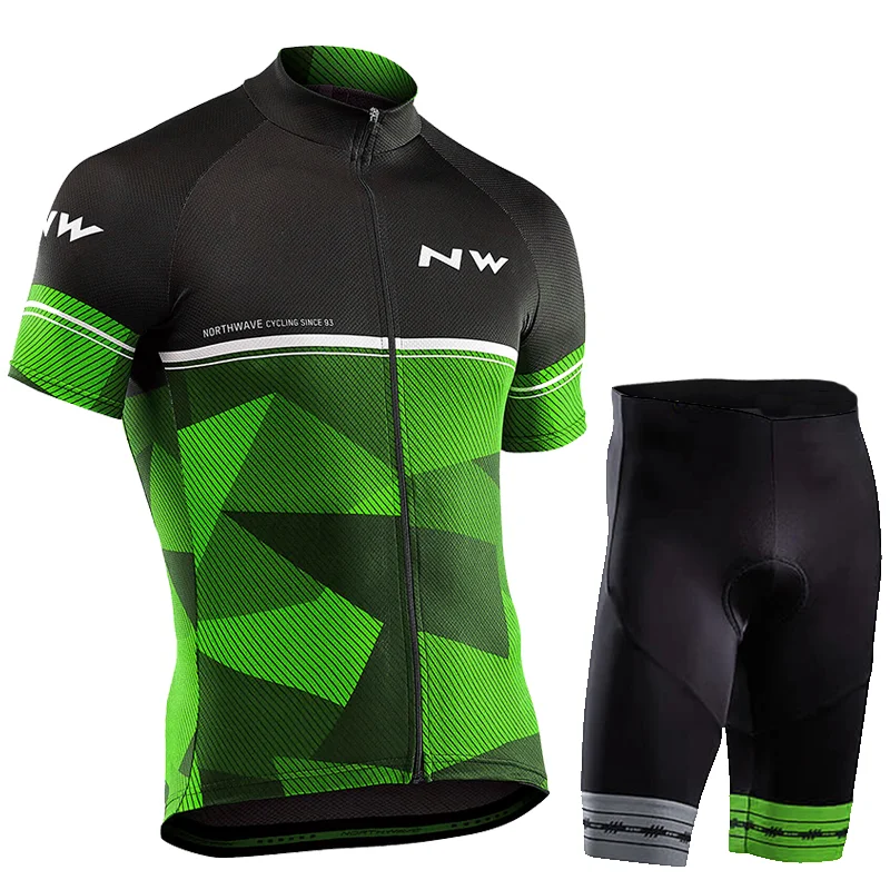 Лето NORTHWAVE команда Велоспорт Джерси быстросохнущая Ropa Ciclismo велосипед для мужчин одежда гель дышащий короткий комбинезон наборы - Цвет: 15