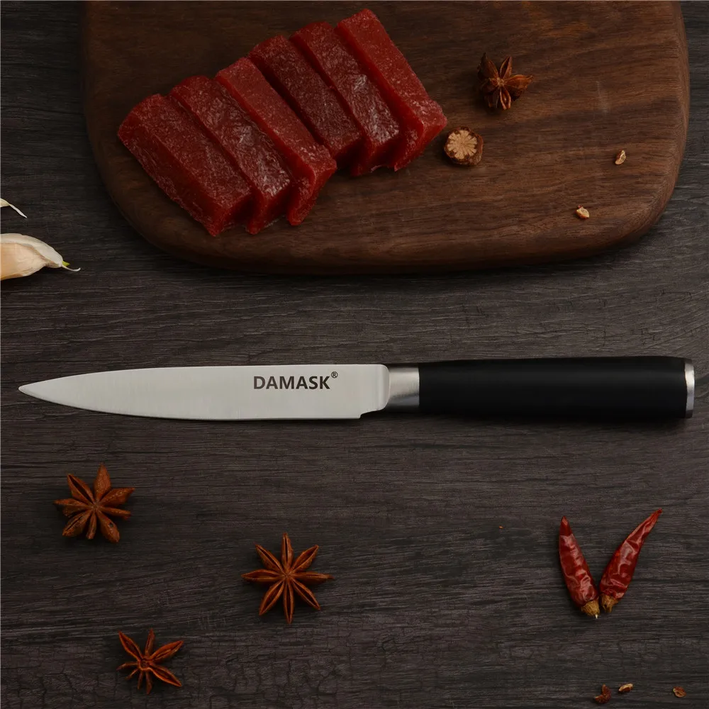 Damask Высококачественная кухонная готовка из нержавеющей стали набор ножей для