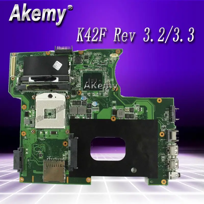 

K42F Rev 3.2/3.3 GMA HD USB2.0 HM55 PGA989 mainboard For Asus K42F X42F a42F P42F Motherboard 100% fully tested