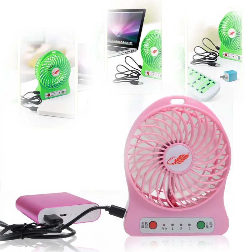 USB мини вентилятор Портативный Электрический Вентиляторы LED Перезаряжаемые