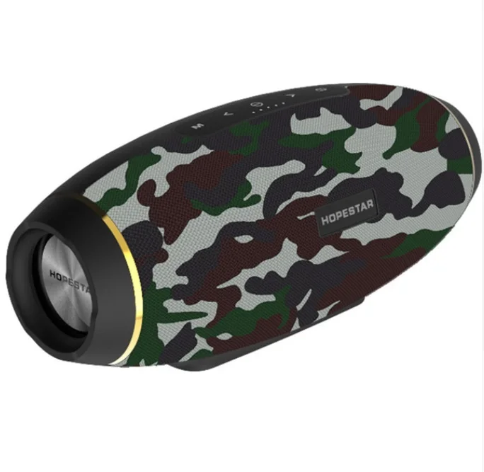 HOPESTAR H20 IPX5 водонепроницаемая пыле bluetooth-динамик шокирующие звуковые высокий тяжелый бас сетки дизайн телефона технической поддержки зарядки - Цвет: army green