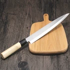 Кухонные ножи для рисования 14 дюймов, нож для рыбы, из нержавеющей стали с деревянной ручкой, лосося, сашими, профессиональные инструменты для суши
