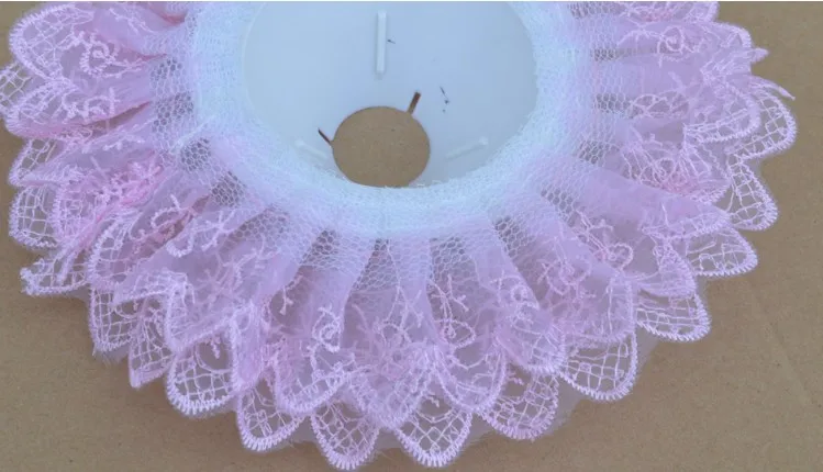 5 шт. 10 дюймов Кружевной Край Свадебный Цветочный Букет воротник держатель
