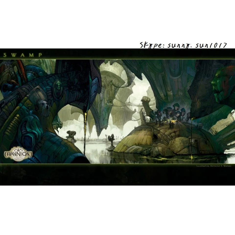 Волшебная настольная игра Ravnicabasic Swamp игровой коврик Gathering игровые коврики MTG для