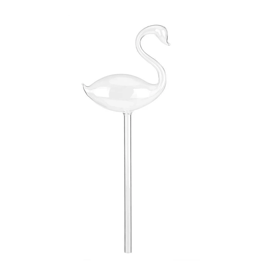 1 pcs Swan Самополивающаяся шаровая растительная Цветочная водяная лампа в форме животного стеклянный домашний декор Лучшая цена - Цвет: 1 pcs Swan