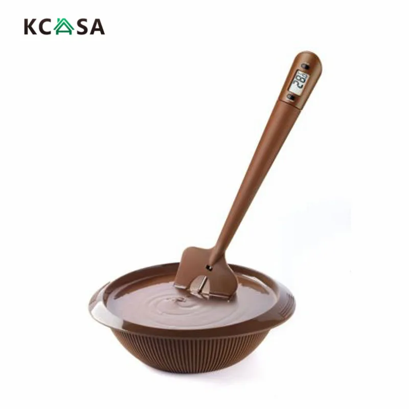 KCASA KC SN04 силиконовая лопатка скребок Длинный зонд цифровой термометр для еды