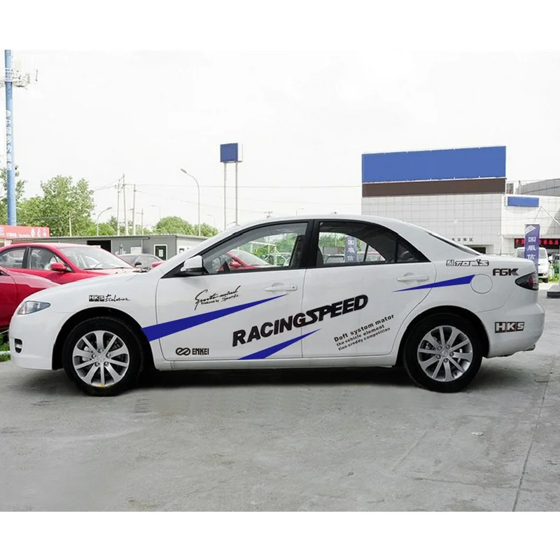 Новые Стикеры для кузова автомобиля водонепроницаемые веселые гоночных
