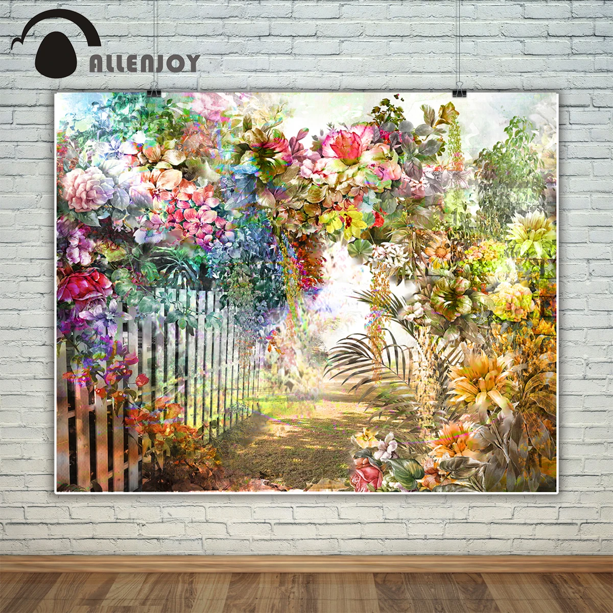 Allenjoy фон для фотосъемки Акварельная живопись весенние разноцветные цветы