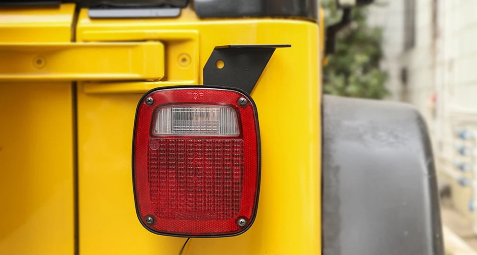 SHINEKA хромированный Стайлинг для Jeep Wrangler TJ 1997-2006 алюминиевый сплав Автомобильный задний фонарь антенный Кронштейн подходит для Jeep Wrangler TJ