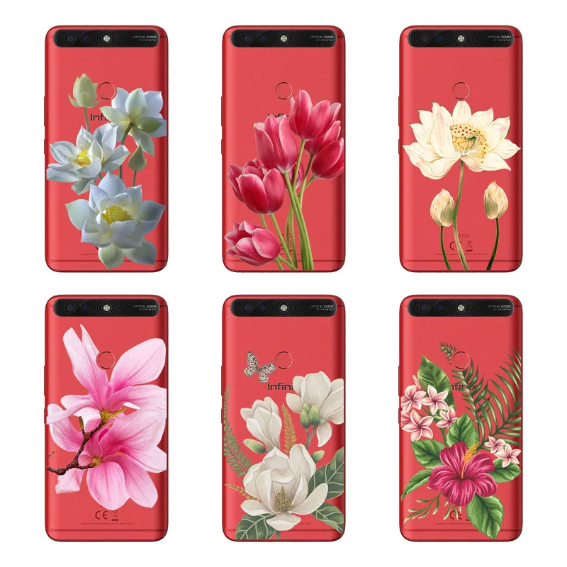 Чехол Infinix Zero 5X603 мягкая задняя крышка из ТПУ с рисунком черного кремния для