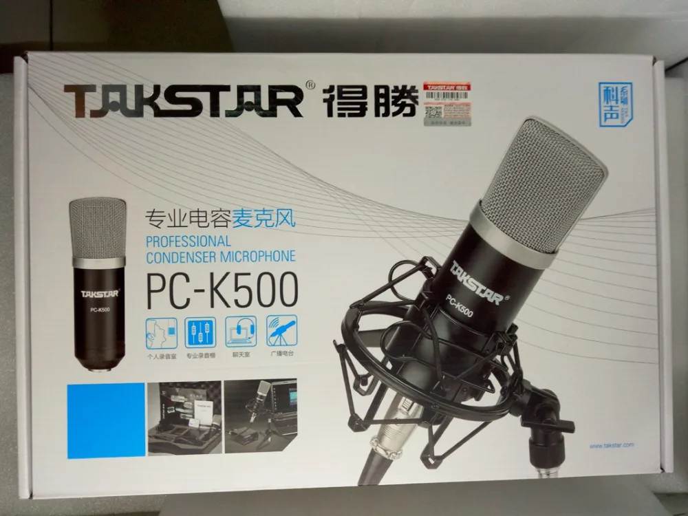 Оригинальная розничная упаковка Новый Takstar PC K500 Студийный микрофон для записи