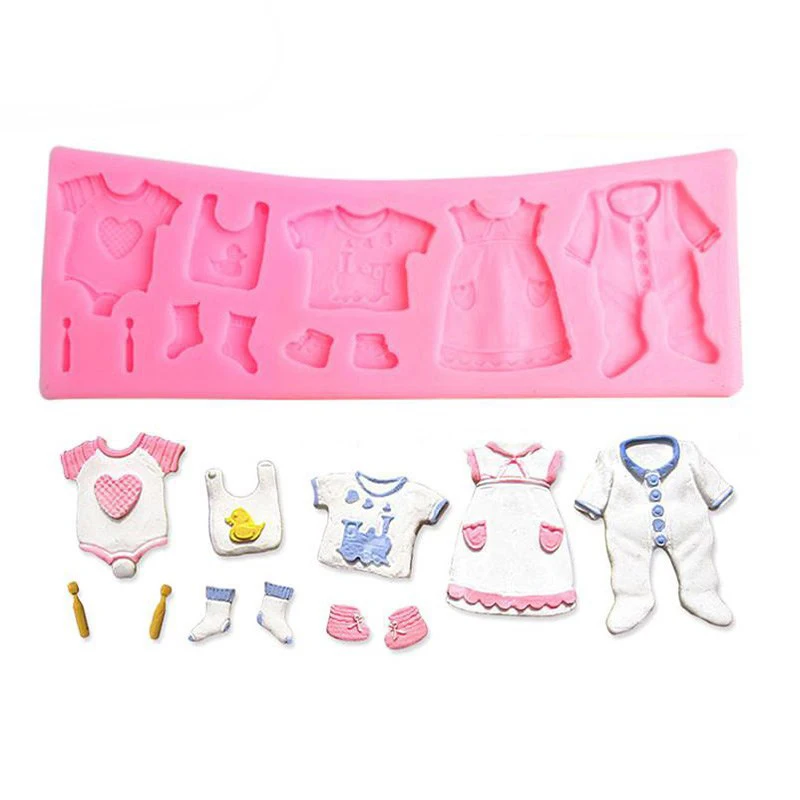Filbake один кусок 3D детская ткань силиконовая форма шоколадная инструменты для