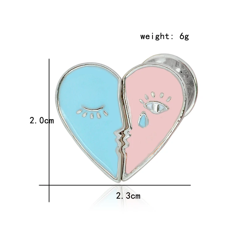 Мужской и женский рюкзак с эмалью синий розовый эмалью|brooch pin set|heart broochbrooch pins |