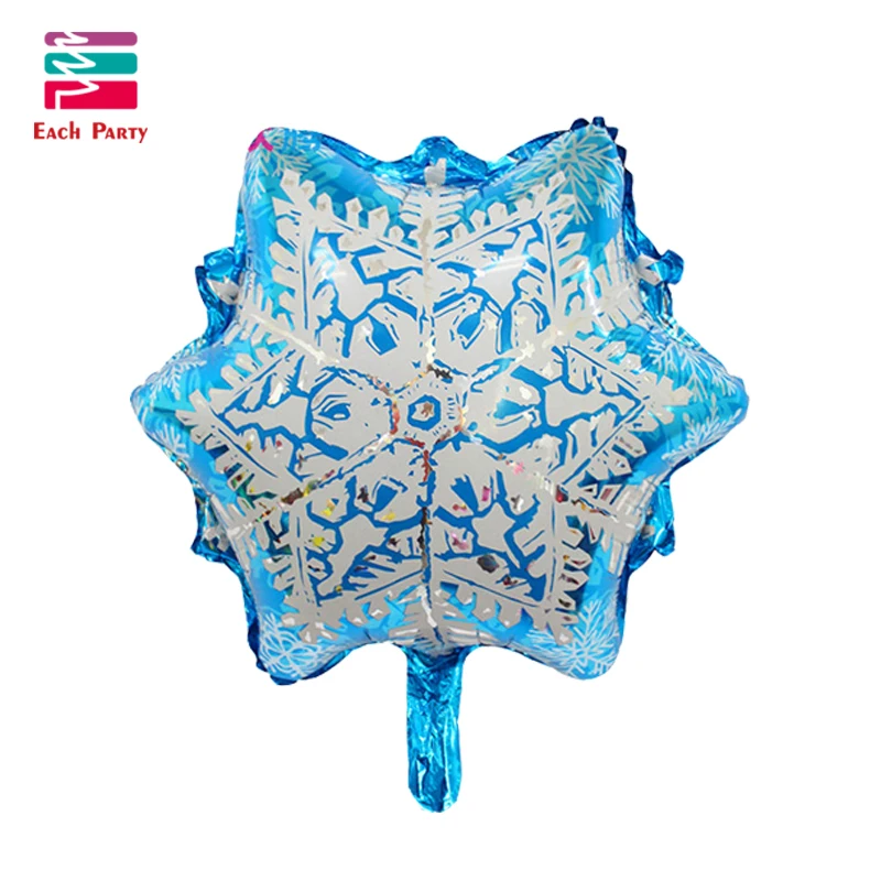 5 шт./лот Мультяшные рождественские фольгированные шары со снежинками