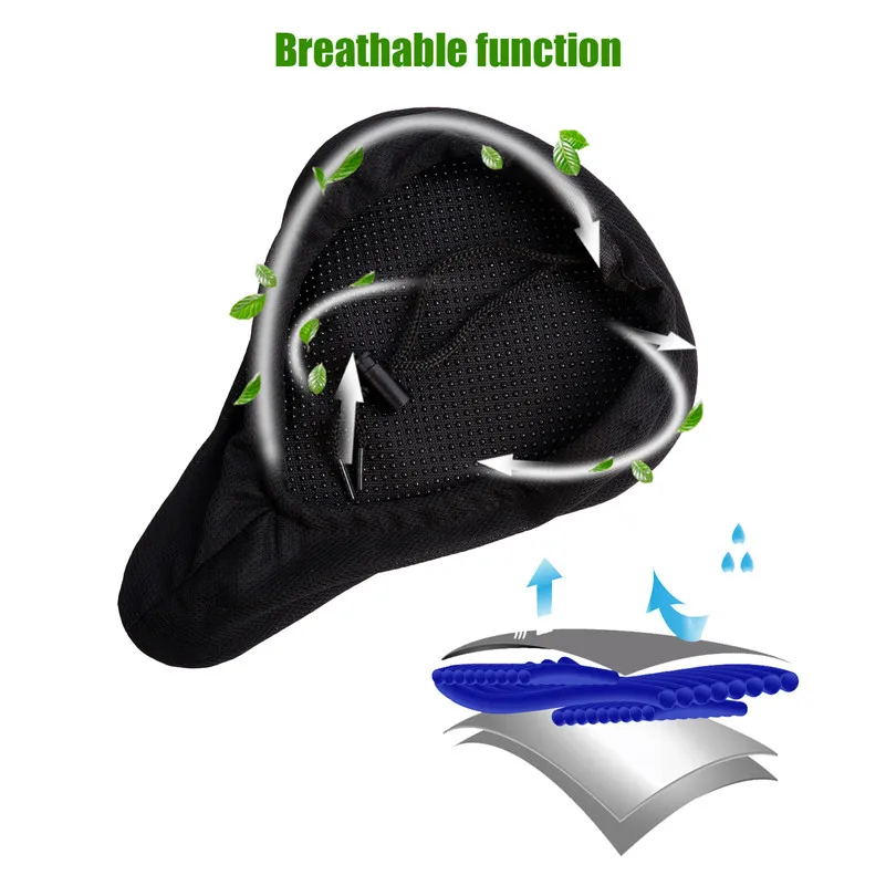 WEST BIKING чехол на сиденье велосипеда 3D силиконовый гелевый дышащий для езды