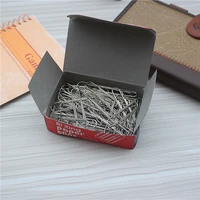 75pcs set large book mark office supplies file classification round paper clip pin bookmark metal big paper clips