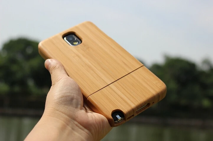 Fashion Carved Design Genuine Real Natural Bamboo Wooden Wood Case Cover O83 For Samsung Note 3 III N9000 free shipping |