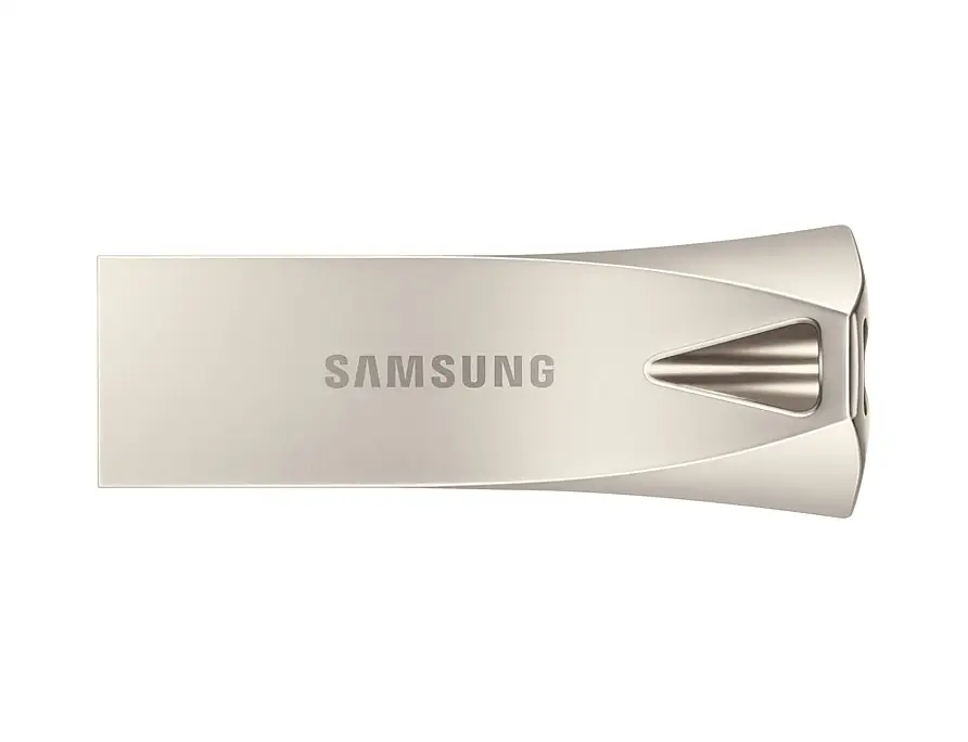 SAMSUNG BAR Plus, USB флеш-накопитель, 256 ГБ, 128 ГБ, 64 ГБ, 32 ГБ, флеш-накопитель, USB 3,1, совместимый с USB3.0, Металлический Мини-накопитель, карта памяти - Цвет: Серебристый