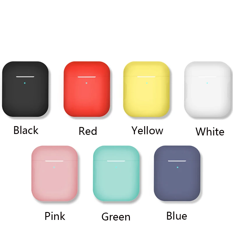 Мягкий силиконовый Bluetooth беспроводной Чехол для наушников Apple Airpods