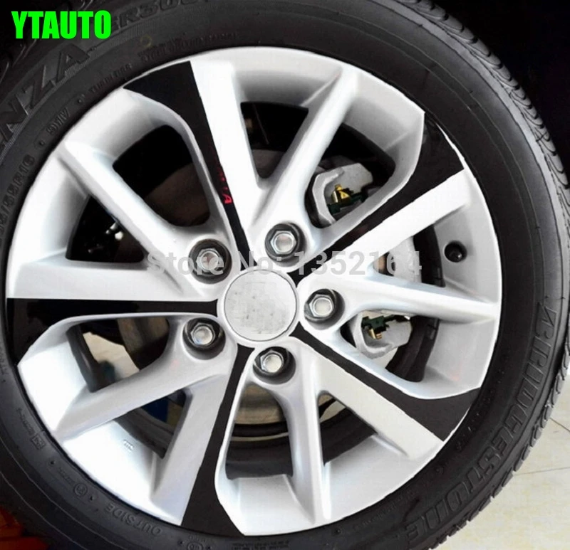Наклейка на колесо автомобиля наклейка для toyota corolla 2014 2015 20 шт./лот Стайлинг