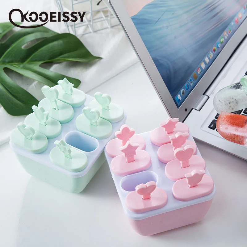 Креативный мультфильм DIY Инструменты для мороженого 6 ячеек коробка Фруктового