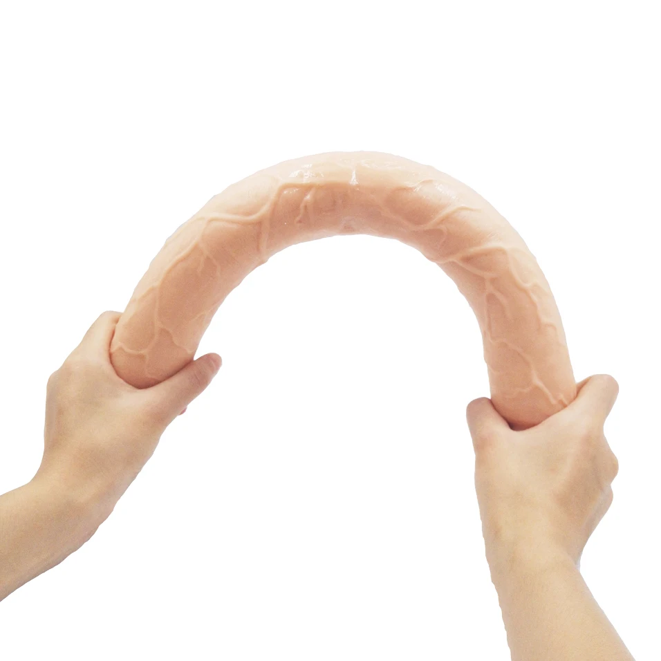 Силиконовый двойной фаллоимитатор camaTech 45 см супер длинный дилдо большой Гибкий