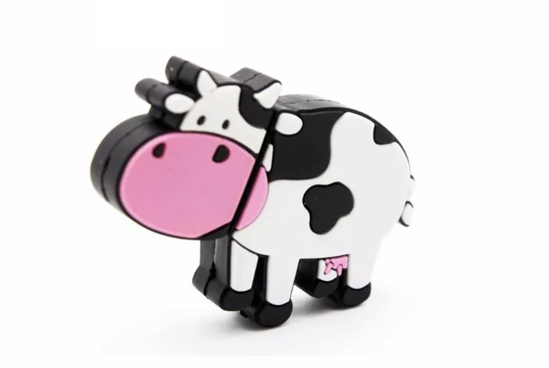 JASTER милый USB флеш-накопитель, Мини карта памяти из молочной коровы, USB флеш-накопитель, 4 ГБ, 16 ГБ, 32 ГБ, 64 ГБ, флешка, USB 2,0, свадебные подарки, USB