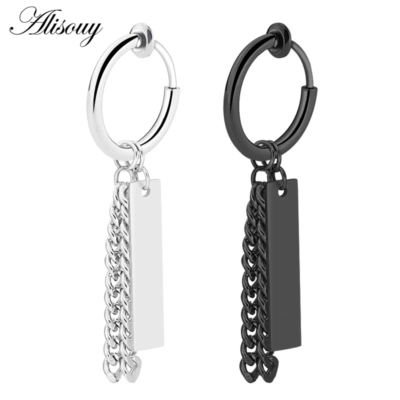 Alisouy, 1 шт., хип-хоп, 19 типов, клипсы, серьги, ювелирные изделия для ушей, модные ювелирные изделия, аксессуары для мужчин и женщин, поддельные клипсы, Висячие ювелирные изделия