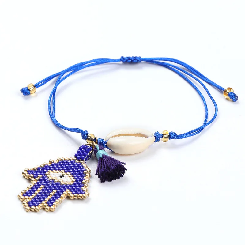 SHINUSBOHO Bracelets Delicas Kappalah Lucky Men Bracelet Hamas Hand pulseras Women Charm MIYUKI Bead mujer moda Gifts | Украшения и